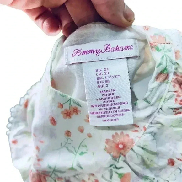 Tommy Bahama Baby Girl Floral Dress Multicolor Size 2T - Picture 6 of 6